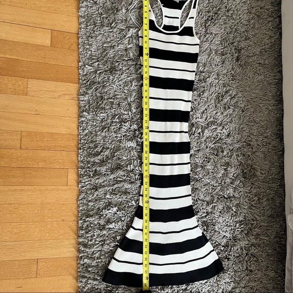 Jason Wu Striped Silk Blend Knit Bodycon Midi Dress, XS - Picture 8 of 9